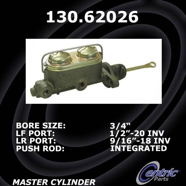 Centric Parts Premium Brake Master Cylinder, 130.62026 130.62026 - main